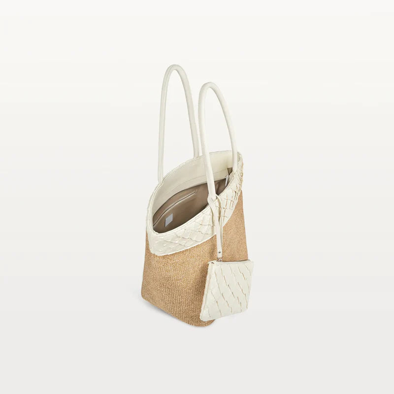 Zia Rio Beach Bag in Clay White