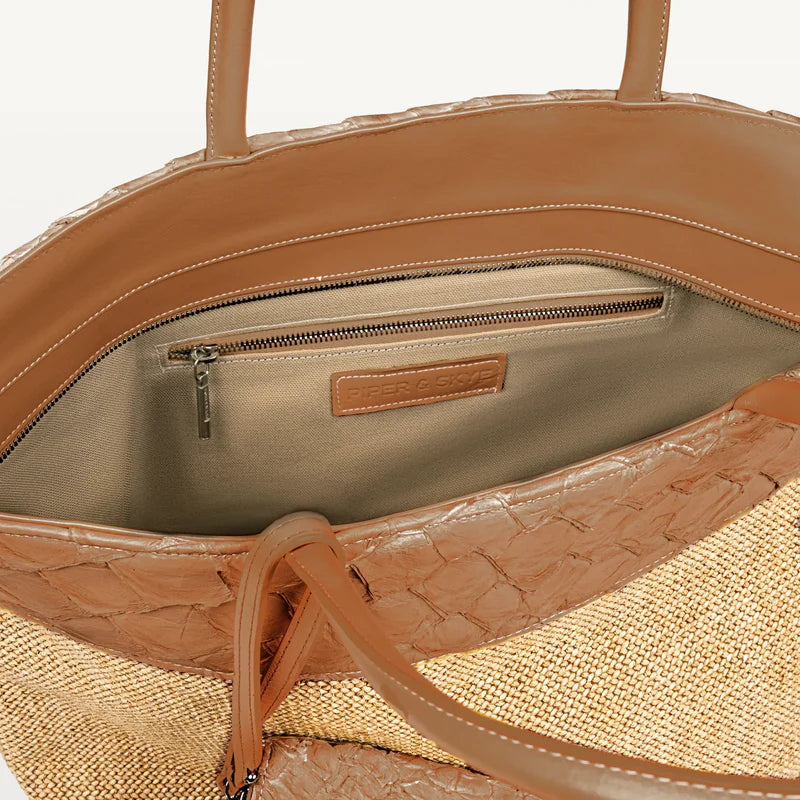 Zia Rio Beach Bag in Cognac