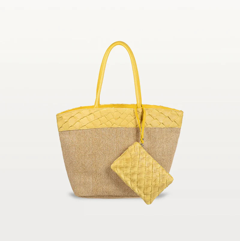 Zia Rio Beach Bag in Honey Yellow