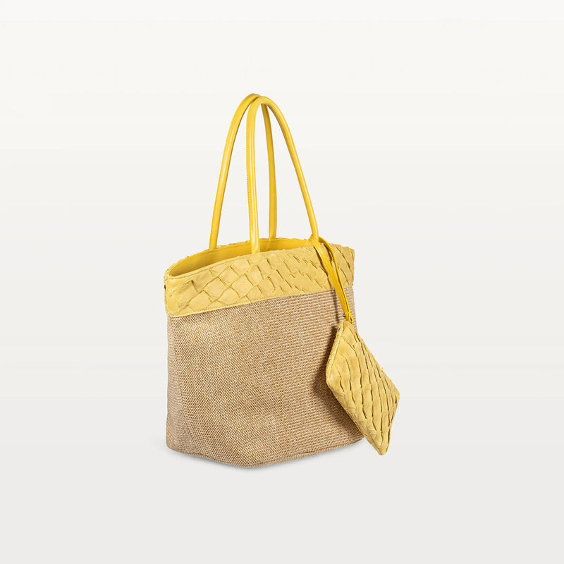 Zia Rio Beach Bag in Honey Yellow