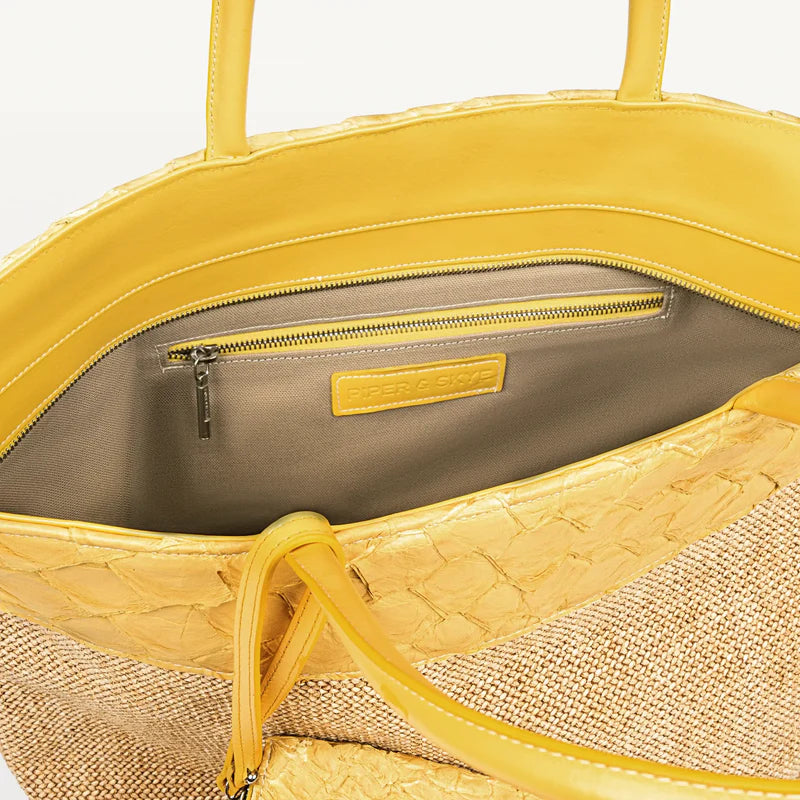 Zia Rio Beach Bag in Honey Yellow